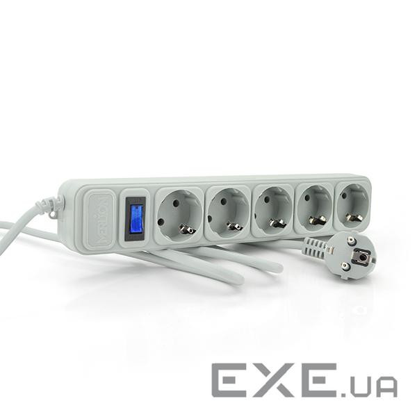 Мережевий фільтр-подовжувач MERLION G518 Gray 1.8м