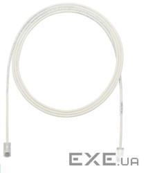 Патч-корд UTP 28AWG, кат 6A, 0.2м, білий (UTP28X0.2M)