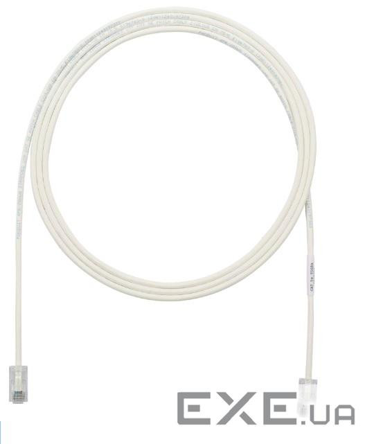 Патч-корд UTP 28AWG, кат 6A, 0.2м, білий (UTP28X0.2M)