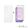 Чохол до мобільного телефона Dengos TPU Cover + Glass Samsung Galaxy A37 Transparent (DG-KM-197)