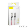 Дата кабель USB 2.0 AM to Lightning 2.0m 2.4A red Baseus (CALSP-C09)