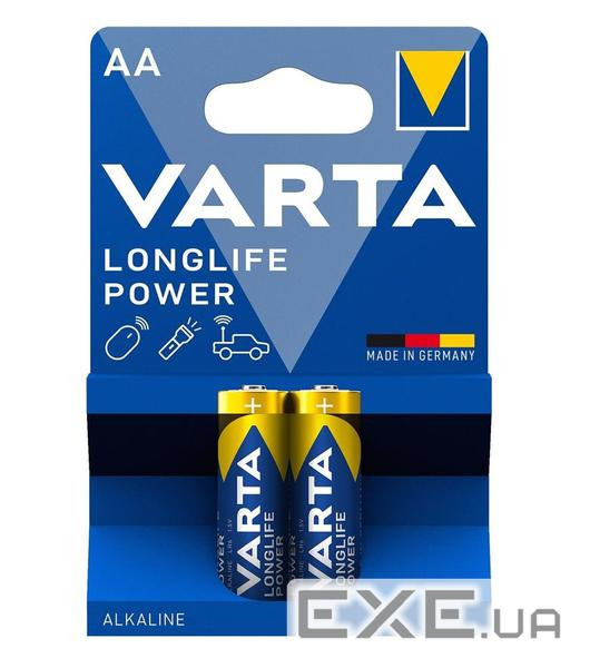 Батарейка Varta AA Longlife Power лужна * 2 (04906121412)