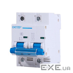 Автоматичний вимикач CHCYZO DZ47-63DC-B80, 2P, 80A, 12-125V (YT-RKB-2P-80A)