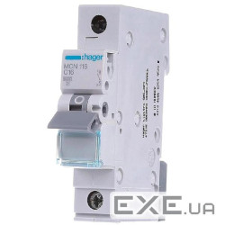 Автоматичний вимикач Hager 1-п. C 16A (6kA) 1M (A) (MCN116)