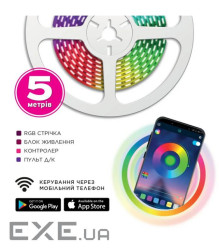 Світлодіодна стрічка ELM LS-10C 10W/12V/30-5050/RGB 5м (19-0015)