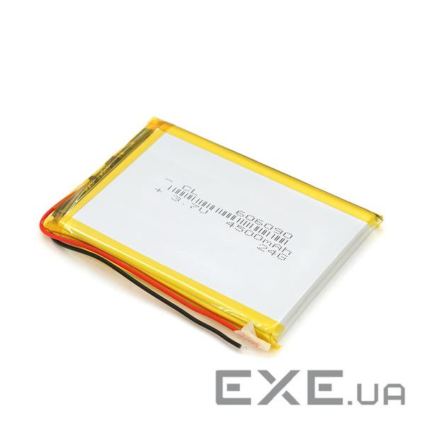 Літій-полімерний акумулятор 6*60*90mm (Li-ion 3.7В 4000мА&middot,год) (606090) ) (606090)