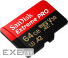 Карта пам'яті SanDisk 64GB microSDXC C10 UHS-I U3 R200/W90MB/s Extreme Pro V30 (SDSQXCU-064G-GN6MA)