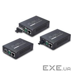 Медіаконвертер, 1 порт 10/100/1000BaseT та 1 порт 1000BaseLX, WDM TX:1550nm, RX:1310n (GT-806B60-EU)