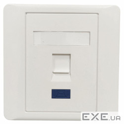 Рамка 86х86 під один модуль KeyStone, зі шторкою, Kingda (KD-FP07) , Kingda (KD-FP07)