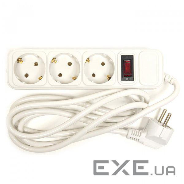 Мережевий фільтр-подовжувач POWERPLANT JY-1054/ 1.8 White 1.8м (PPSA10M18S3)