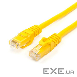 Патч-корд Atcom, UTP, RJ45, Cat.6, мідь, 3 м, жовтий (12154)