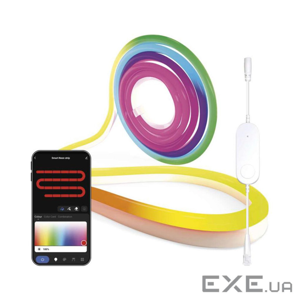 Світлодіодна стрічка EMOS ZPW313I NEON white 3 m 24 Вт RGBIC WiFi