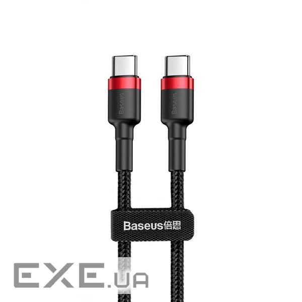 Дата кабель USB-C to USB-C 1.0m USB 3.1 3A red Baseus (CATKLF-G91)