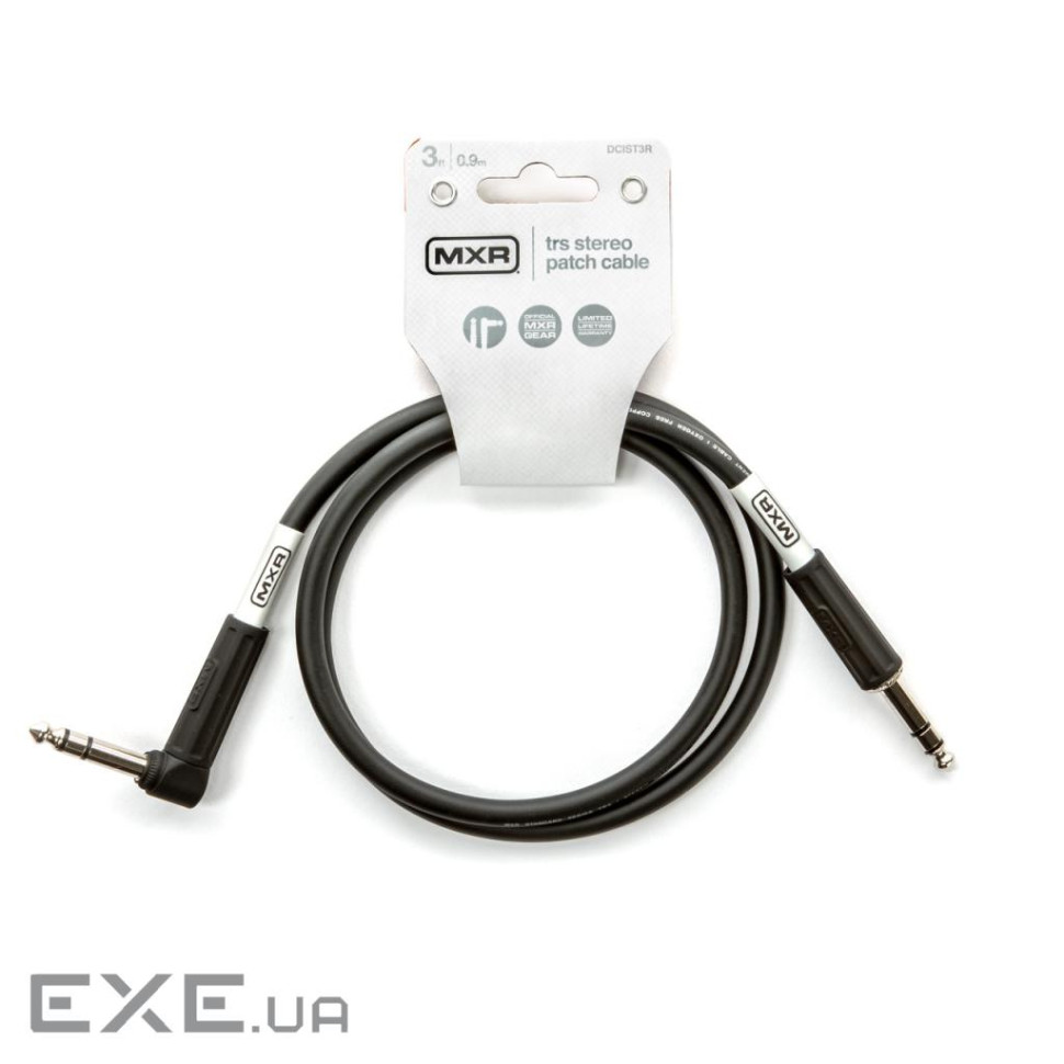 Інсертний кабель MXR TRS Stereo Cable 3ft (DCIST3R)
