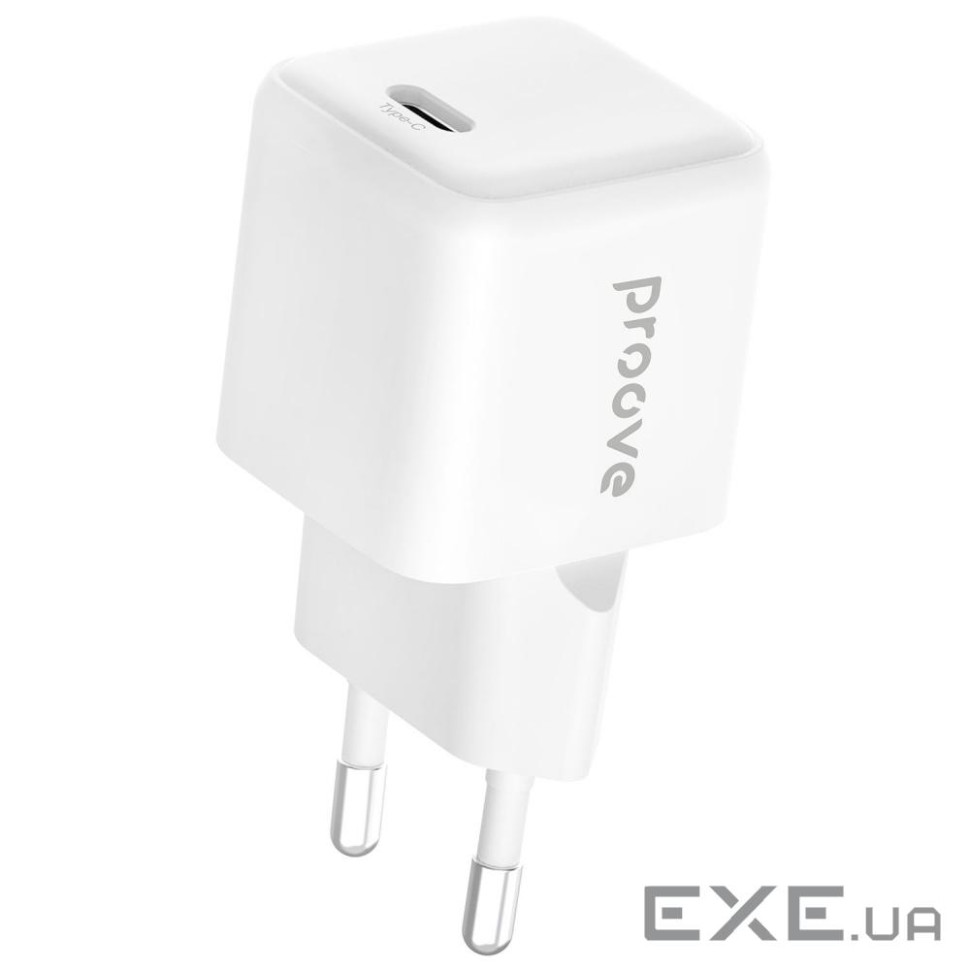 СЗУ Proove Pocket GaN 25W (Type-C) white (WCPG25010202)