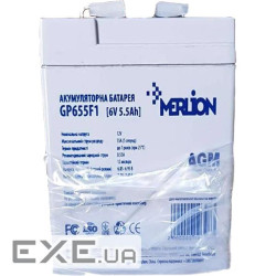Акумуляторна батарея MERLION GP655F1 (6В 5.5Ач )
