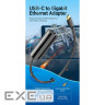 Перехідник USB-C to RJ45 Ethernet 1000Mbps Vention (CFBBB)