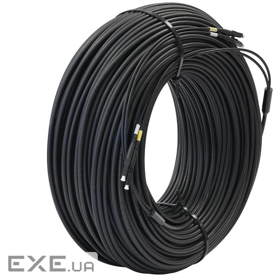 Патчкорд LC/UPC-LC/UPC SM 5мм, 3мм armored branch, зовнішнього виконання (UPC-150LCLC(SM)D53(ON)OD)