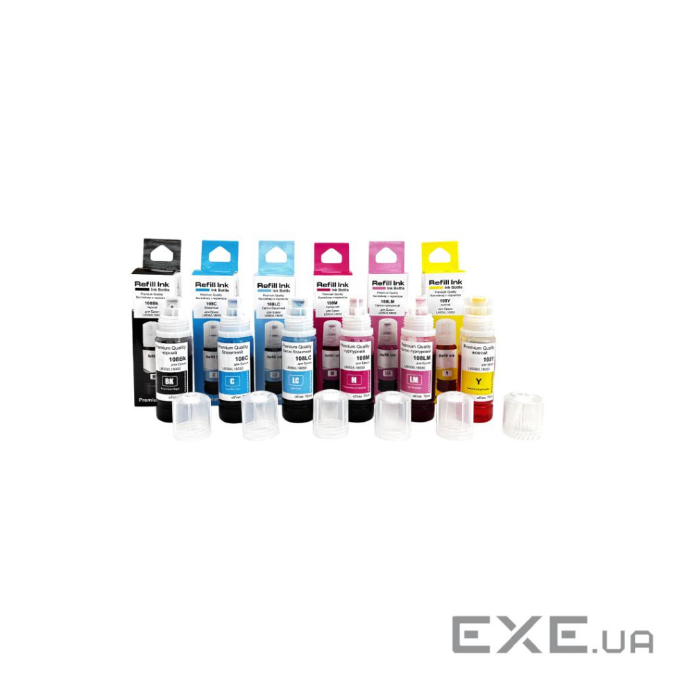 Чорнило Premium Quality Epson 108 SET B/C/M/Y/LC/LM 6х70ml SmartFill (70264940)
