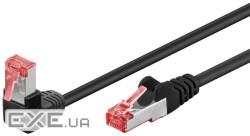 Патч-корд неекранований RJ45 SFTP6 1.0m, patch AWG28 1x90е PoE/PoE+ LSOH,чорний (75.05.1543-1)