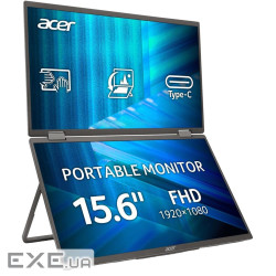 Монітор Acer Dual Portable PD163QTbmiuux (UM.ZP3EE.011)