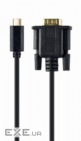 Перехідник Cablexpert USB-C to VGA/Full HD60Hz 2m (A-CM-VGAM-01)