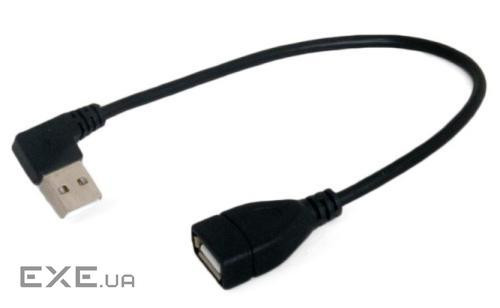 Кабель-подовжувач USB 0.25 м Extradigital Black, кутовий (KBU1794)