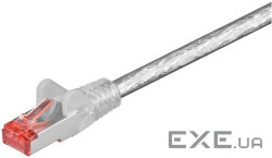 Патч-корд екранованому RJ45 SFTP6 0.25m,patch AWG27 D=6.0mm Gold Protect,прозорий (75.09.5459-10)