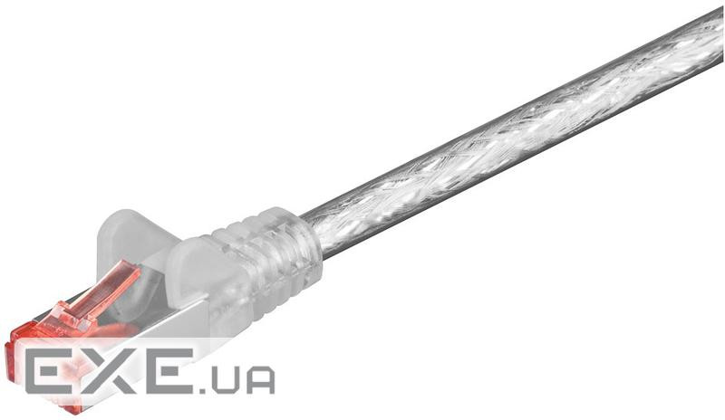 Патч-корд екранованому RJ45 SFTP6 0.25m,patch AWG27 D=6.0mm Gold Protect,прозорий (75.09.5459-10)