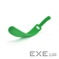 Стяжки на липучці 12*230мм, зелені, ціна за штуку (07179) (07179)