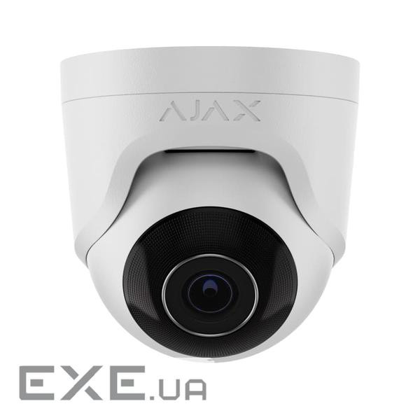 IP-Камера дротова Ajax TurretCam, 8мп, 4мм, Poe, True WDR, IP 65, ІЧ 35м, аудіо, кут огл (000039325) (000039325)