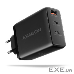 Мережевий зарядний пристрій GaN з 3 портами (USB-A + 2 USB-C), PD3.0 / PPS / QC4+ / SFC (ACU-DPQ100)