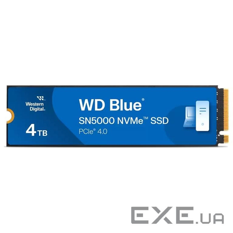 Накопичувач SSD WD Blue SN5000 4TB M.2 NVMe (WDS400T4B0E)