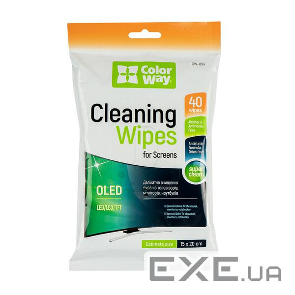Серветки ColorWay для LCD та TFT 40шт (CW-1074)
