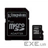 Карта пам'яті KINGSTON microSDHC 16GB Class 4 + SD-adapter (SDC4/16GB)