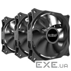 Кулер до корпусу PcCooler DN 120 BK 3in1