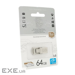 Флеш-накопичувач T&G 104, USB 3.0+Type-C, 64GB, Metal, Blister (T&G 104 / 64) (T& (T&G 104 / 64)