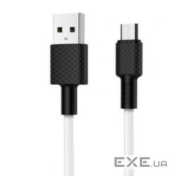 Кабель Hoco X29 Superior style, Micro-USB, 2A, White, довжина 1м , BOX (C-HX29M-W)