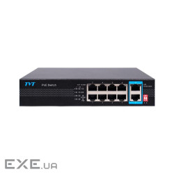 Комутатор мережевий TVT DIGITAL TD-B2208S1-PGU