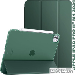 Чeхол-книжка BeCover Tri Fold Hard для Apple iPad Pro 11" M4 2024 Dark Green (711727)