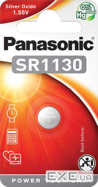 Батарейка Panasonic SR1130 * 1 Silver Oxide (SR-1130EL/1B)