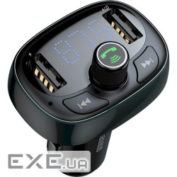 FM-трансмітер BASEUS T-typed S-09 Bluetooth MP3 Car Charger Tarnish (CCMT000301)