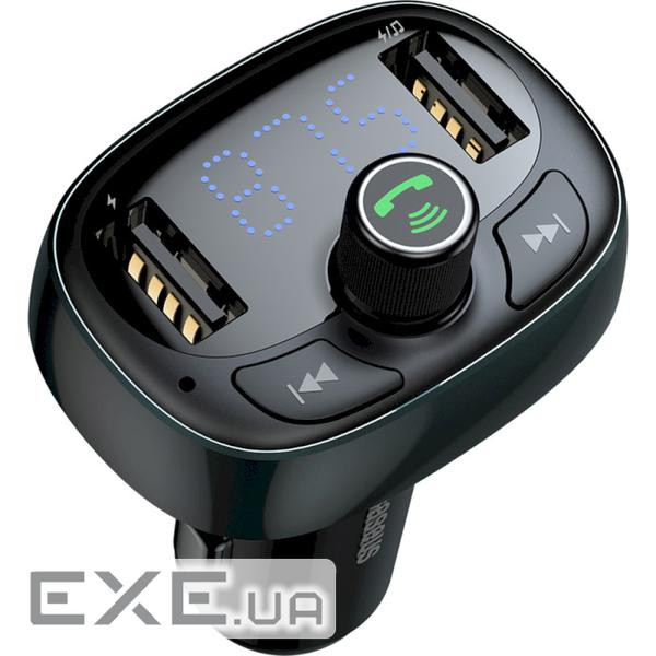 FM-трансмітер BASEUS T-typed S-09 Bluetooth MP3 Car Charger Tarnish (CCMT000301)