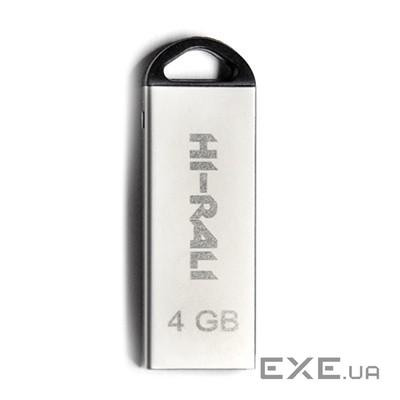 Флеш накопичувач USB 4Gb Hi-Rali Fit, Silver, USB 2.0 (HI-4GBFITSL)