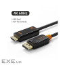 Кабель мультимедійний DisplayPort M to HDMI M 1.8m V1.2 4K60Hz Cabletime (CA915316)
