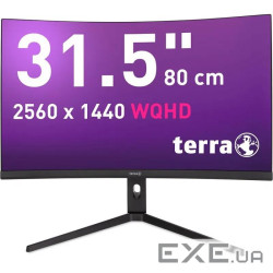 Монітор TERRA LCD/LED 3285W HA black CURVED USB-C/HDMI/DP (3030245)