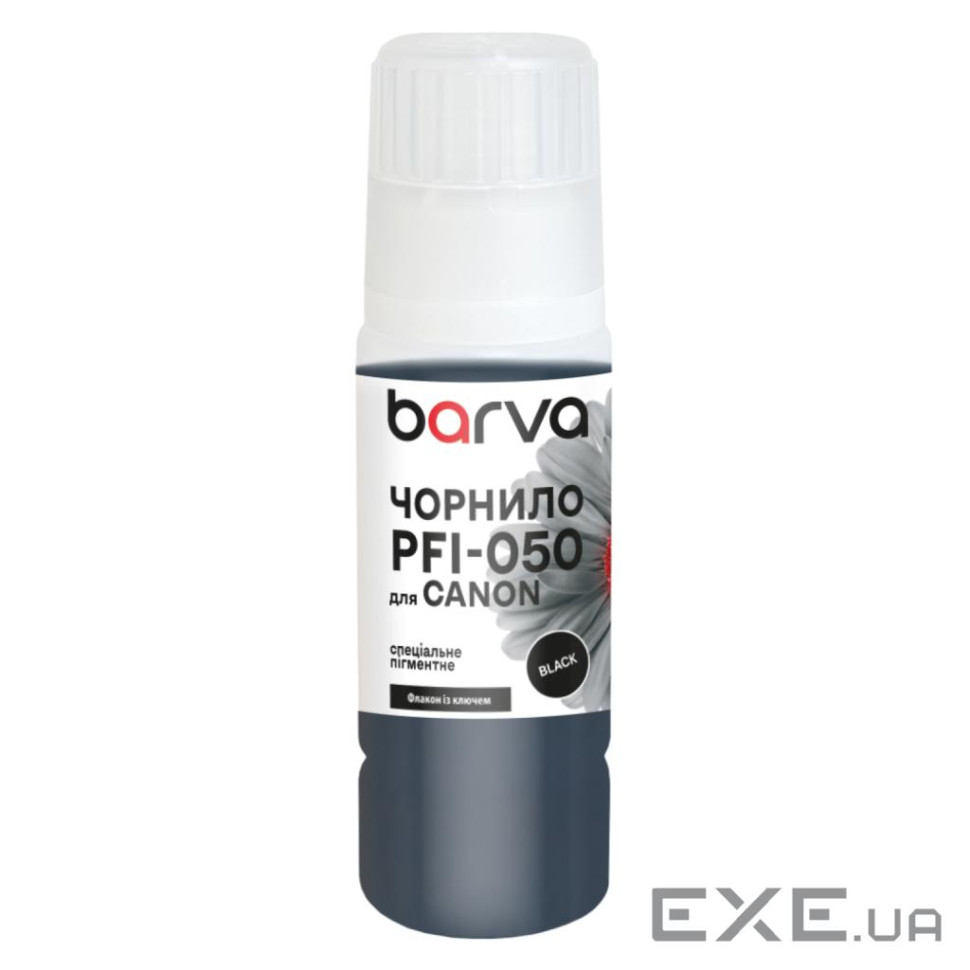 Чорнило Barva Canon PFI-050 Special, 70мл, Black pigmented (C050-963e)