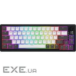 Клавіатура бездротова HATOR Skyfall 65 Pro wireless Aurum Vanila Silent Switch UA Black/ (HTK4160UA)