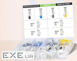 Набір клем / наконечників 440шт (E2508b-100, E1508bl-100, E4009gr-50, E6012-50, EN3516-50 (VE+EN440) (E2508b-100, E1508b