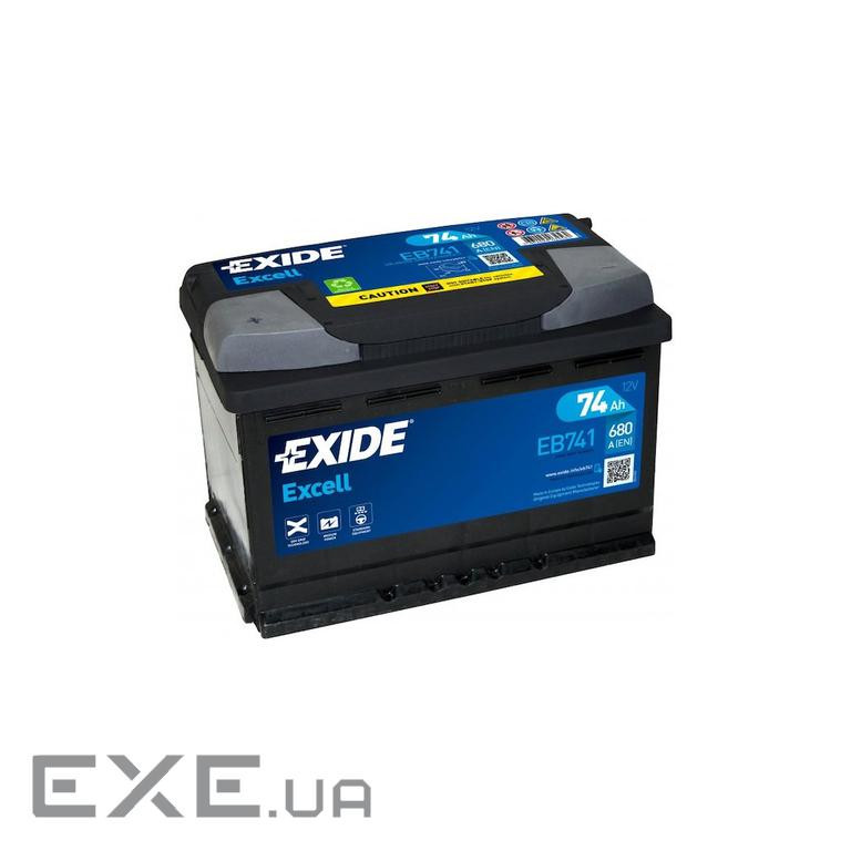 Акумулятор автомобільний EXIDE EXCELL 74A (EB741)